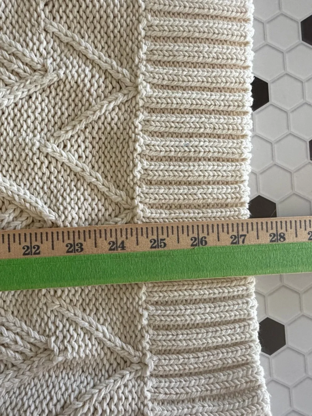 Zara Cream Cable Knit Sweater Vest V-Neck Preppy Varsity Chunky Knit Cottagecore
